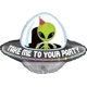 thumbnail image 1 of Globo de aluminio Betallic Alien Spaceship 74 cm Supershape 29 pulgadas, 1 of 1
