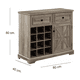 thumbnail image 3 of Aparador Arrimo Vintage Rustico Gray, 3 of 3