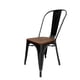 thumbnail image 3 of Silla De Comedor Madera Metal Tolix Negro, 3 of 8