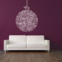 Rienda Libre Graphics - Decomural Swirl Christmas Bauble Festive Xmas Ws-34392