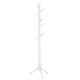 thumbnail image 1 of Perchero VASAGLE de madera maciza con forma de árbol con 8 ganchos, color blanco, 1 of 9