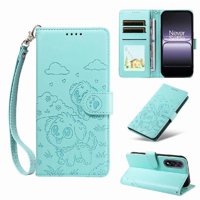 Funda Billetera Foxdock Compatible Con Oneplus Nord 5 5G, Diseño Perrito Tierno, Ranuras Para Tarjetas Y Soporte Plegable