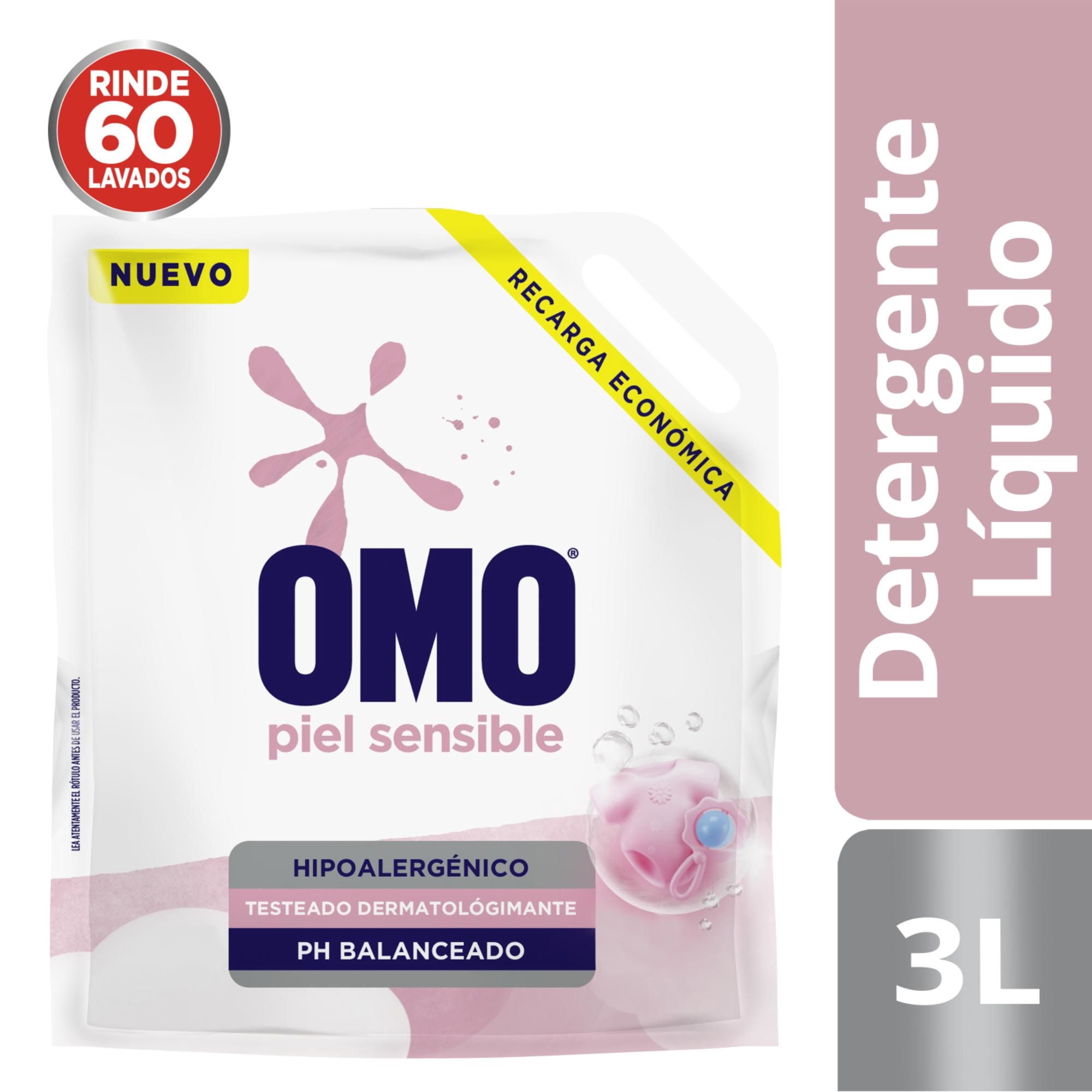 Detergente Líquido Piel Sensible Ultra Power Doypack 3 L OMO