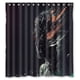 thumbnail image 1 of Cortina de ducha con diseño de Smoker Nne Piece, con ganchos, 66 x 72 pulgadas, 1 of 3