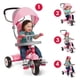 thumbnail image 2 of Tricycle Radio Flyer 4 en 1 Stroll 'N Trike rosa para 1 a 5 años, 2 of 9