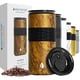 thumbnail image 1 of Vaso aislante Elemental Artisan de triple pared, 470 ml, madera de teca, 1 of 8