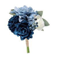 Magideal - Bouquet De Boda Floral Floral Floral Elegante Viginata Flores Artificiales Románticas Para Novia Para La Boda Día De San Valentín Ducha De Novia