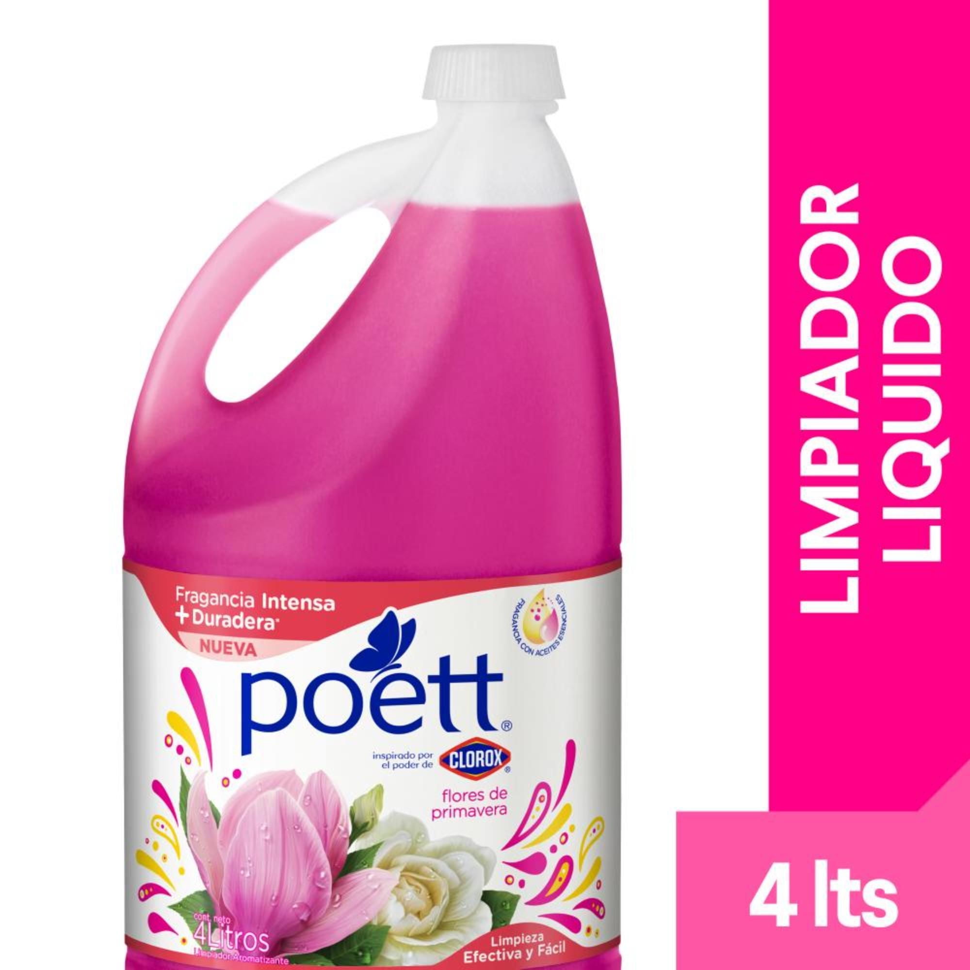 Poett - Limpiador Desinfectante De Pisos Flores De Primavera Botella