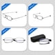 thumbnail image 5 of Gafas de lectura, 2 pares, color negro y bronce, unisex, compactas, plegables, con estuche incluido., 5 of 6
