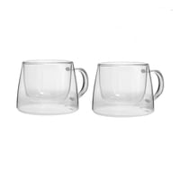 Set 2 Mugs De Vidrio 250Ml Coquinaria
