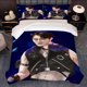 thumbnail image 1 of 3pcs Moonbin Fashion Anime Image Korean Wave Ins Style Theme Printed Three-Piece Bedding Set Soft Duvet Cover And Two Pillowcases, 1 of 5