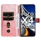 thumbnail image 2 of Funda Billetera para Xiaomi Poco X4 Pro 5G con Porta Tarjetas y Soporte Ajustable Rosa, 2 of 6