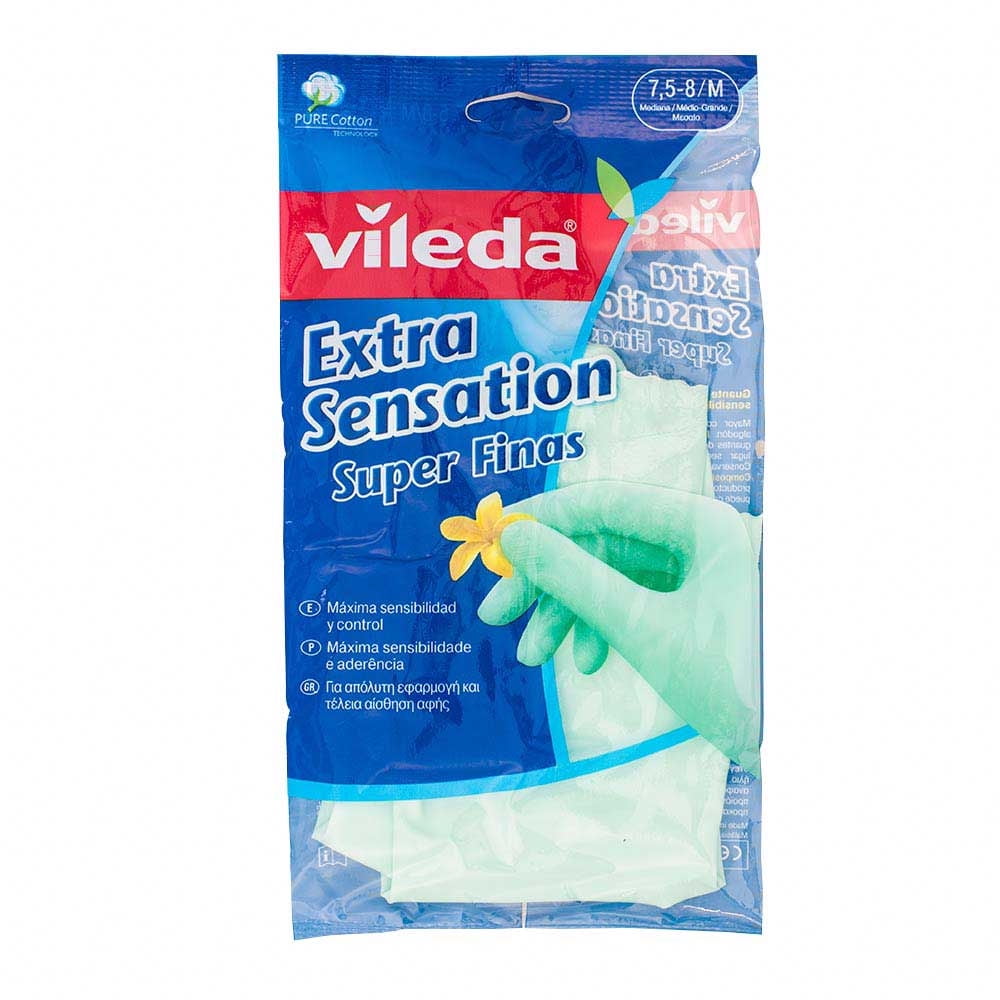 Vileda - Guantes Extra Sensation Talla M