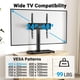 thumbnail image 2 of PERLESMITH Universal Swivel TV Stand for 24–60 Inch TVs, 2 of 3