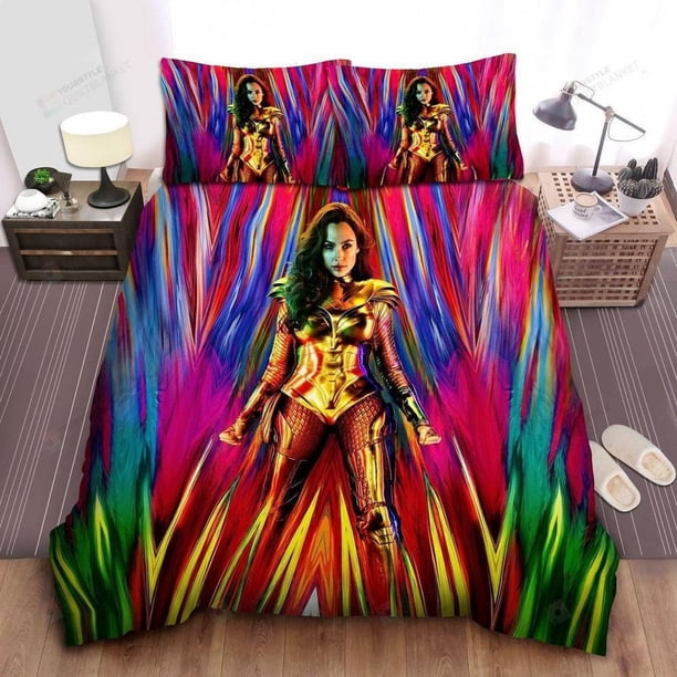 Wonder Woman Heroine Of Dc Armor Of Wonder Woman Quilt Duvet Cover Set Queen3-Piece Bedding Set