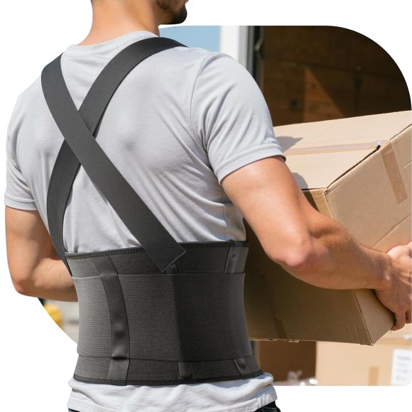 Faja Lumbar SOLOEVER Ajustable con Tirantes