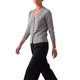 thumbnail image 4 of INSPIRE CHIC Cárdigans de punto para mujer con mangas largas, cuello en V, casual elegante para oficina, gris medio, 4 of 6