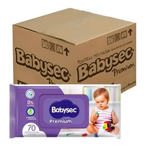 Toallitas Húmedas Babysec Premium Caja - 12 Paquetes 840 Uds