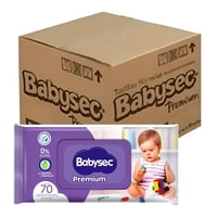 Toallitas Húmedas Babysec Premium Caja - 12 Paquetes 840 Uds