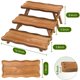 thumbnail image 2 of Soporte para Cupcakes QAUUQQ de Madera de Acacia de 3 Niveles Plegable, 2 of 7