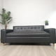 thumbnail image 3 of Sofa Tres Cuerpos Ecocuero Gris, 3 of 3