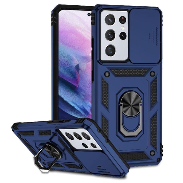 Estuche GANGXUN para Samsung Galaxy S21 Ultra, soporte giratorio 360°, estilo mecánico y magnético