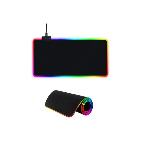 Mouse Pad Gamer Antideslizante Con Luz Led RGB 90x40cm