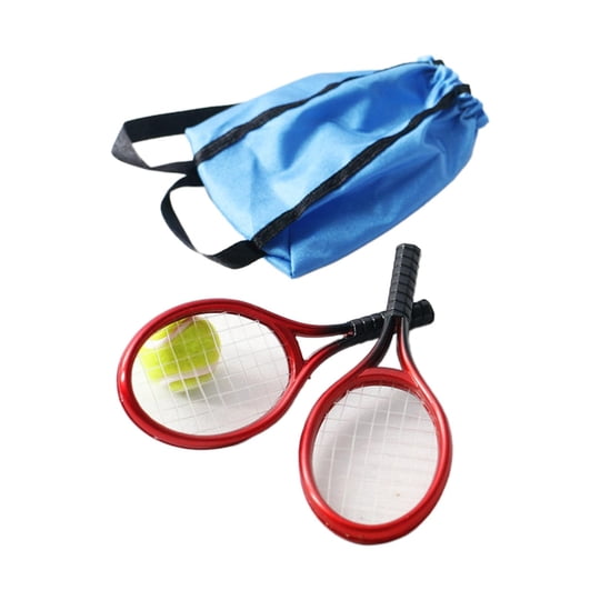 Bothyi - Juego De Raquetas Y Pelotas De Tenis Deportivas En Miniatura 1:12 Para Decoración De Dormitorio