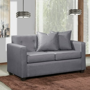 Masel - Sofa 2C Gramado Tela Gris 130X70X83