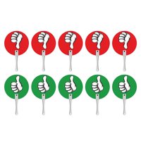 Bothyi - 10 Paletas Sí No, Paletas Con Pulgar Hacia Arriba Y Hacia Abajo Para Evaluación De Actividades