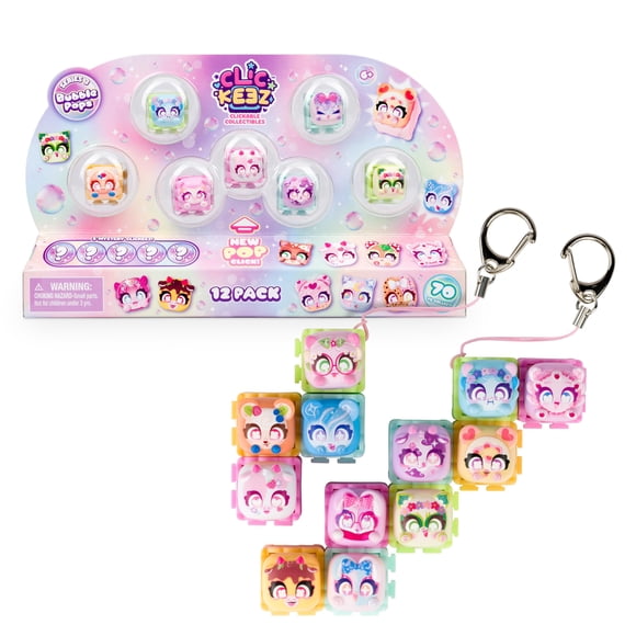 Juguete Antiestrés Clickeez Serie 3 – Pack de 12 Llaveros