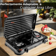 thumbnail image 2 of Cocina a Gas Encimeral 2 Platos Negro y KIT de instalación, 2 of 6
