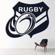 thumbnail image 2 of Decomural Rugby Badge Rugby Ball WS-19018, 2 of 2