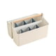 thumbnail image 3 of Portalápices Organizador de escritorio Caja de almacenamiento de papelería Caja de almacenamiento de cepillos cosméticos para escritorio Escuela Baño Azul, 3 of 5