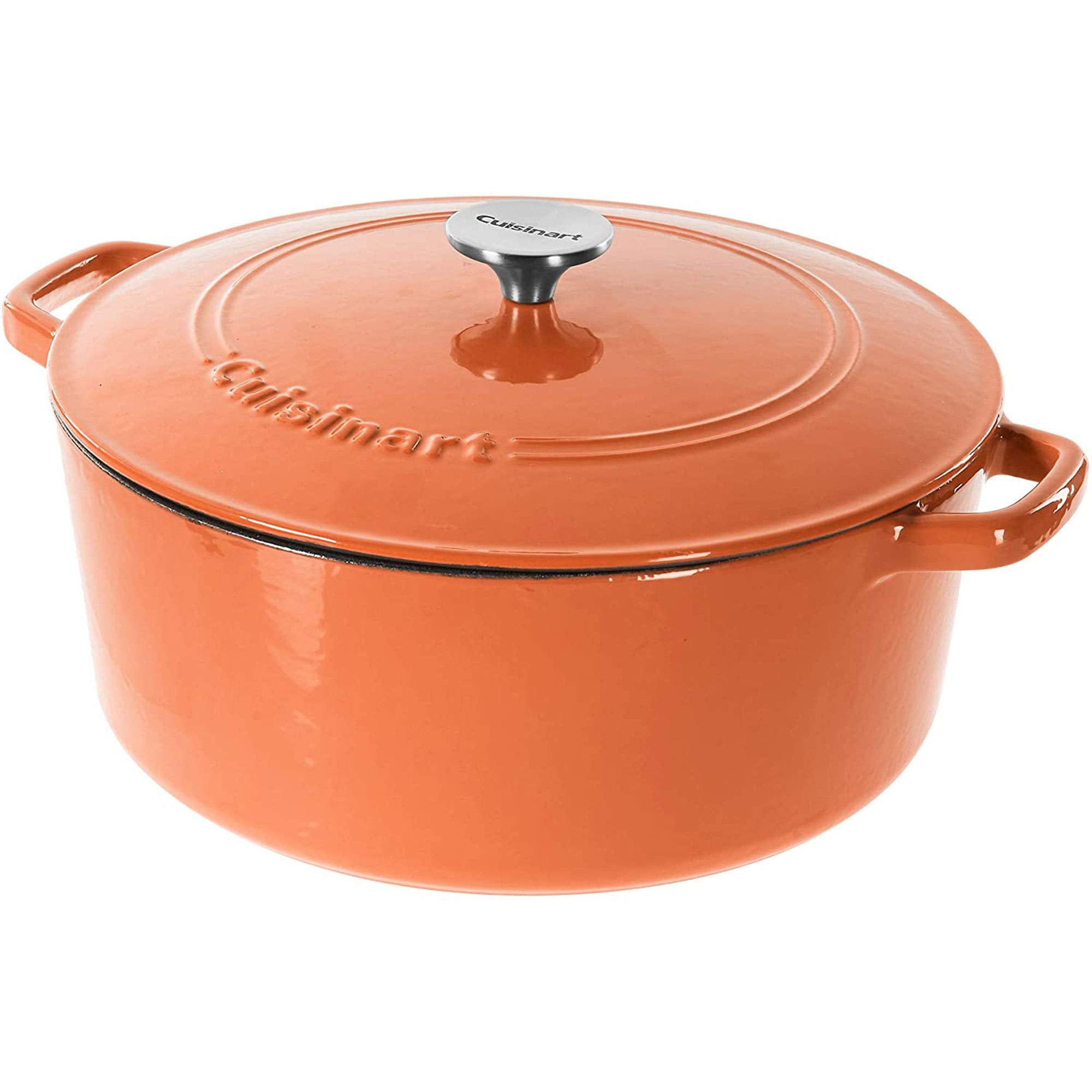 Cazuela Cuisinart Chef's Classic Hierro Fundido Esmaltado 7 Litros Naranja