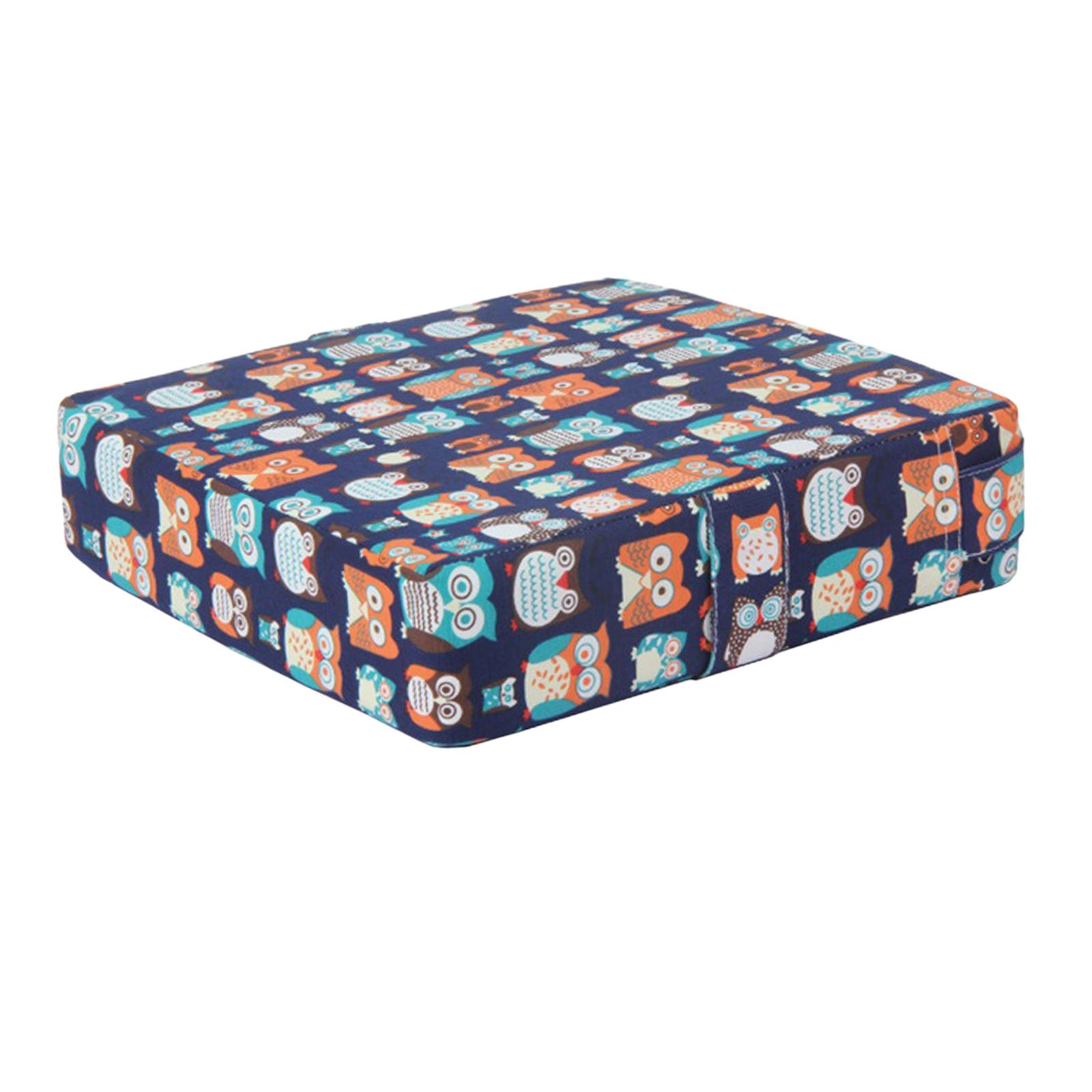 Bothyi - Cojín Elevador Para Silla, Alfombrilla Antideslizante Para Silla Para Bebés, Niños Y Niñas, Búho Azul Marino
