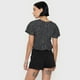 thumbnail image 2 of Blusa Mujer Manga Corta Recogido Negro Animal Corona, 2 of 5