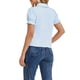 thumbnail image 3 of INSPIRE CHIC Blusa de Mujer para Regreso a Clases Cuello Vintage Peter Pan con Lazo Casual Linda Camisa de Algodón con Botones Talla L Azul Claro, 3 of 6