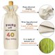 thumbnail image 2 of Bolsa de Vino TBITON 40.º Cumpleaños Lino de Algodón Beige, 2 of 6