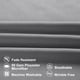 thumbnail image 4 of PiccoCasa 1800 Microfibra Transpirable Fundas de Almohada con Cremallera Juego de 2, Queen Gris 20"x30", 4 of 7