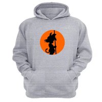 Genérico - Polerón Canguro Dragon Ball Gris Claro Talla L Unisex