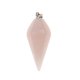 thumbnail image 3 of Piedras Preciosas Naturales Colgante Hexagonal Puntiagudo Cuarzo Rosa, 3 of 3