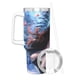 thumbnail image 3 of Demon Slayer: Nezuko Vaso aislado de acero inoxidable con asa, diseño temático, regalo para familia, amigos y fans; incluye pajita y encaja en el portavasos estándar, 40 oz, 3 of 6