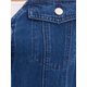 thumbnail image 5 of INSPIRE CHIC Chaleco Corto de Mezclilla para Mujer con Cuello en V, Estilo Occidental, Sin Mangas, con Botones, Talla L, Azul Oscuro, 5 of 6