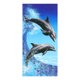 thumbnail image 1 of REGALWOVEN Toalla de Playa Sobredimensionada, Toallas de Piscina de Secado Rápido y Ligeras para Viajes, Deportes, Camping Patrón de Delfín 28" x 56", 1 of 7