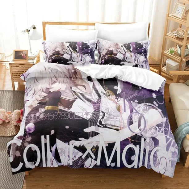 Game Collar X Malice Bedding Set Duvet Cover Bed Set Quilt Cover Pillowcase Comforter Boys Adult Bed Sheets