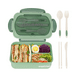 thumbnail image 1 of Taper Hermico Para Comidas Contenedor +cubiertos Color Verde, 1 of 3
