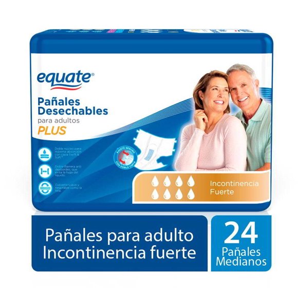 Panal Adulto Plus Equate M, 24 Un