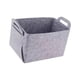 thumbnail image 4 of Cesta De Almacenamiento De Fieltro, Organizador, Manta, Recuerdos, Contenedor De Almacenamiento Plegable Para El Hogar, Gris, 18x13x11cm, 4 of 5