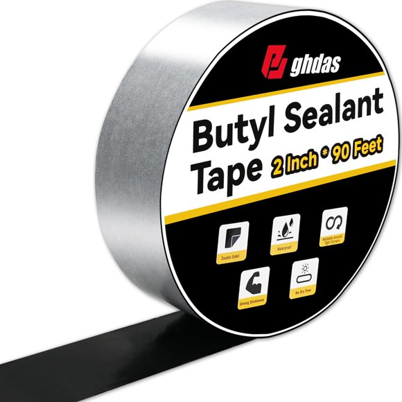Cinta de butilo Bghdas 5 cm x 27 m negra impermeable